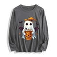 thumbnail image 2 of Miqool Womens Tops Cute Festival Fall Shirts Halloween Long Sleeve Pumpkin T-Shirts Casual Thanksgiving Graphic Tee Tops, 2 of 7