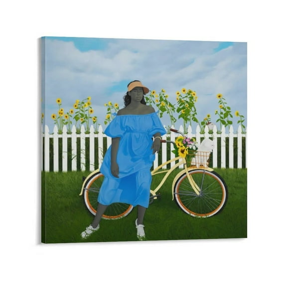 Portrait Painter Amy Sherald Painting Art Poster (42) Poster Cool Artworks Painting Wall Art Canvas Prints Hanging Picture Home Decor Posters Gift 16x16inch(40x40cm)