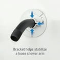 thumbnail image 3 of Danco Matte Black Shower Arm Stabilizer Bracket and Flange Cover, Fixes Loose Shower Arm without Cutting Wall, 3 of 7