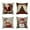 C, variant on Luoshdecor 4Pcs Christmas Theme Pillow Cover, 18x18 in Winter Decorative Merry Christmas Home Throw Pillow Covers,Xmas Gift for Sofa, Bed,Decor