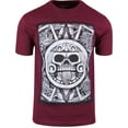 thumbnail image 1 of Aztec Calendar Skull Shirt Sun Stone of Axayactl Day of the Dead Tee, 1 of 3