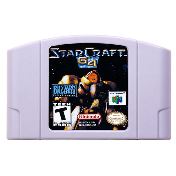 Video Games Compatible for the n64 console, replacement cartridge for StarCraft 64 NTSC