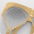 thumbnail image 6 of VISALY Front Snap Everyday Bras for Seniors Women Full Coverage Wirefree Push Up Bras Plus Size Front Closure Bralettes Soft Cup T-Shirt Bra Comfy No Underwire Bras with Support and Lift Beige L, 6 of 6