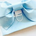 thumbnail image 6 of Traditional Kimono Obi Japanese Belt, Girls Waistband Pre Tied Bow, Sakura Pattern for Women Lady Cummerbund Sash Blue, 6 of 6