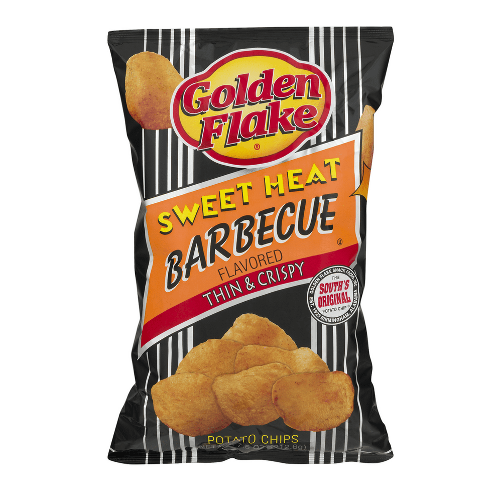 Golden Flake Thin & Crispy Potato Chips Sweet Heat Barbecue Walmart