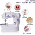 thumbnail image 2 of Mini Sewing Machine, Portable Electric Sewing Machine, Lightweight Small Household Quick Repairing Tailor Beginner Machine, 2 of 9