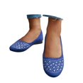 thumbnail image 3 of oqasdz Womens Casual Shoes Flat Shoes with Glitter Rhinestones Elegant Round Toe Low Heel Comfortable Everyday Style for Daily Wear Summer Outdoor, 3 of 5