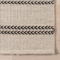 thumbnail image 4 of Rugs USA x Nate Berkus York Striped Wool Cozy Area Rug, 5' x 8', York Grey, 4 of 7