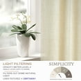 thumbnail image 5 of DriftAway Beige Linen Curtains 63 Inches Long for Living Room Thick Semi Sheer 2 Panels Farmhouse 3 Inch Rod Pocket Back Tab Boho Rustic Light Filtering Window Drapes for Bedroom Privacy Assured, 5 of 8