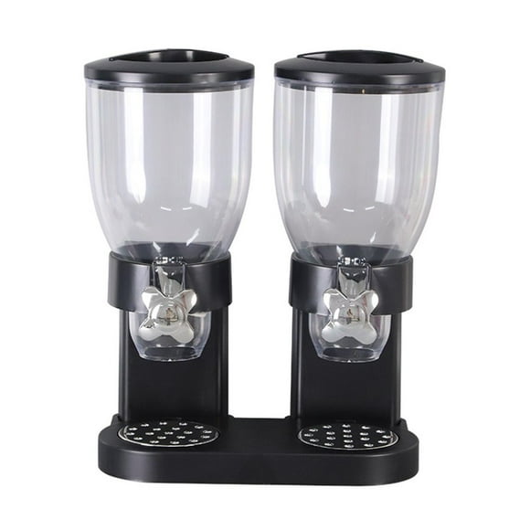 AMERTEER Cereal Dispenser Countertop  5L Large Grain Dispenser  Dry Food Dispenser Container with Dual Control  Candy Dispenser for Store