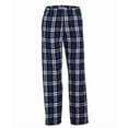 thumbnail image 7 of boxercraft Youth Poly Flannel Pants Long Sleep Pants Soft Elastic Waist Pajama Bottoms Plaid Lounge Pants with 2 Pockets Purple/White Youth Small, 7 of 7