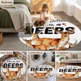 thumbnail image 5 of Round Rug 7Ft Washable Non-Slip, Deer Circle Area Rugs for Living Room Bedroom, Wildlife Animals Farmhouse Country Elk Indoor Floor Mats Carpet Runner for Home Decor Aesthetic, 5 of 8