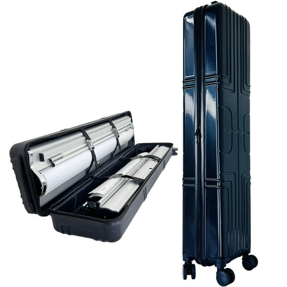 Upgraded 39" Hard Travel Case with 4 Spinner Wheels and Handles Banner Case for Roll Up Banner Stand or Backdrop Booth Frame Interior Dimensions: 39"L x 10" W x 8" (Hard Traveling Case)