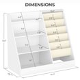 thumbnail image 6 of SUGIFT 4 Tier Kids Bookshelf, Kids Toy Organizer with 5 compartments, Bookcase for Children's Room, Playroom, White, 6 of 10