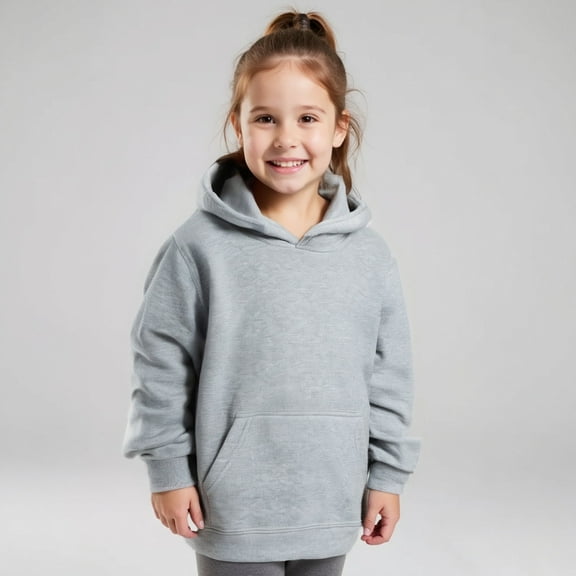 LIUYUNNN Kids Hoodies for Boys Kids Pullover Grey Hoodie Lightweight Long Sleeve Hoodies Winter Clothes 4-5 Years Kids Girl Clothes Boys Girls Fall Outfits