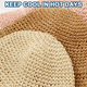thumbnail image 4 of Circunferencia de la cabeza 52 cm sombrero de paja de encaje para bebé sombrero para el sol para niños sombrero de paja para niñosBeige, 4 of 5
