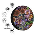 thumbnail image 4 of Gukieu Vintage Floral Print Car Tire Cover, Adjustable Waterproof and Dustproof Tire Protection Cover, Suitable for SUV, Truck, Van-14 inch, 4 of 6