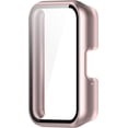 thumbnail image 3 of KOMI Étui avec Protecteur d'Écran pour Galaxy Fit3 SM-R390, Étui de Protection Rigide en PC, Pare-Chocs Protecteur d'Écran en Verre Trempé Compatible avec Galaxy Fit3 (Noir+siiver), 3 of 5