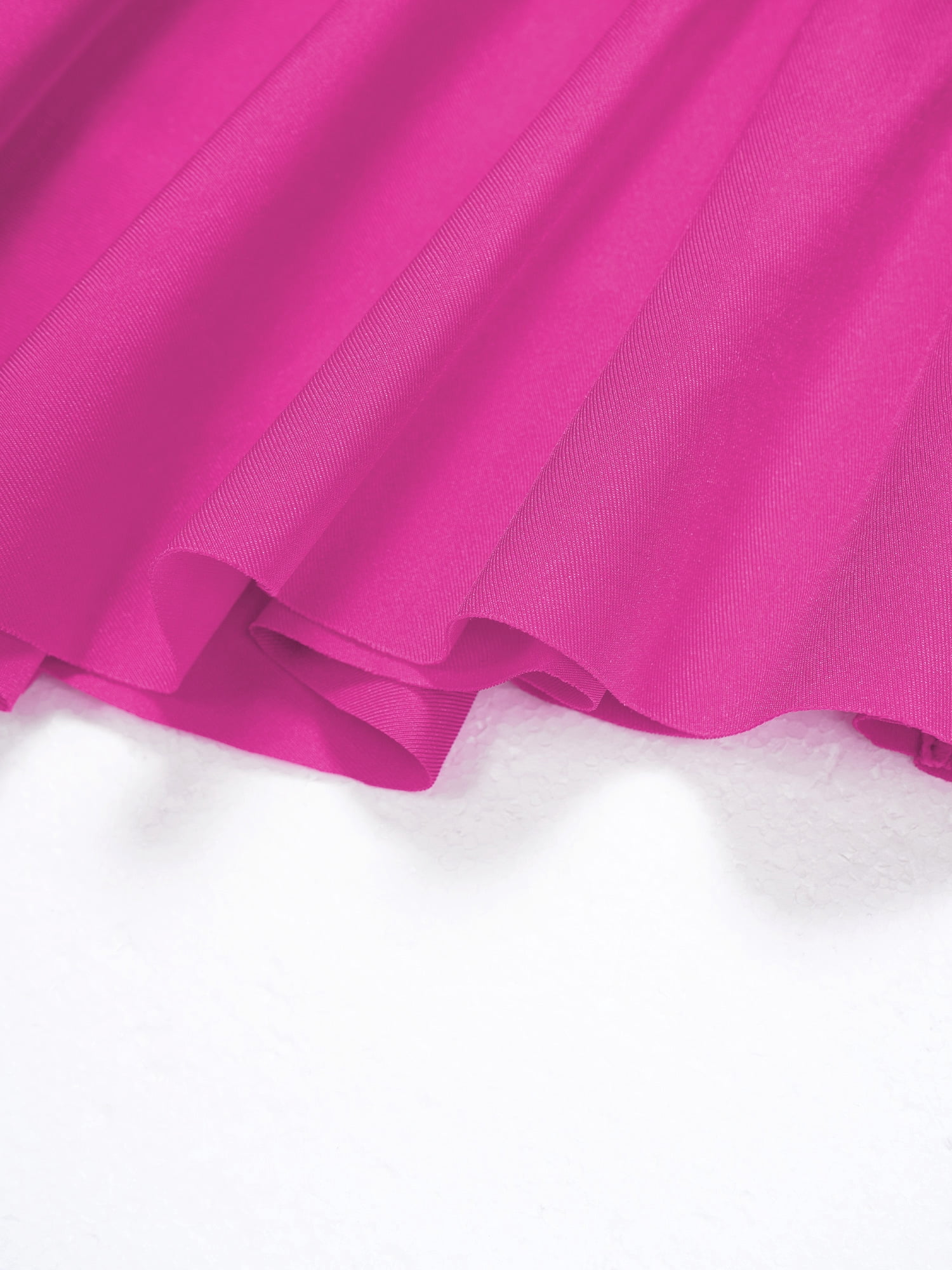 Linjinx Big Girl's Athletic Ballet Dance Dress Roller Skating Dress Dancing Outfit Ice Figure Skating Hot Pink 12