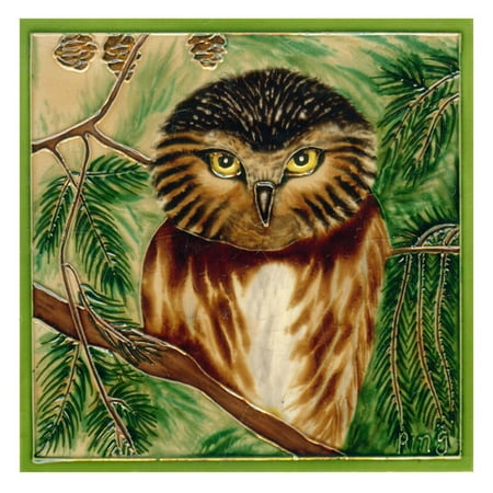 Continental Art Center Owl Framed Tile Wall Decor Continental Art Center Owl Framed Tile Wall Decor