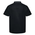 thumbnail image 3 of Unisex Chef Coat Short Sleeve Chef Uniform,Breathable,Comfortable Button Closure - Kitchen,Restaurant,Hotel Uniform Black M, 3 of 3