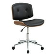 thumbnail image 1 of Urbanpro Chaise de Bureau Contemporaine en Noir et Noyer, 1 of 1