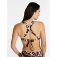 thumbnail image 3 of Time and Tru Women's and Women's Plus Cross Back Triangle Bikini Top, Sizes XS-3X, 3 of 5