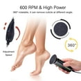 thumbnail image 4 of Yunuuuoa Electric Callus Remover for Feet, Foot File Pedicure Tool with 360° Rotation & 60 Sanding Discs, Adjustable Speed Pain-Free Callus Remover for Smooth Feet, USB Powered Foot Grinder, 4 of 8