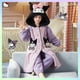 thumbnail image 1 of Anime Sanrios Kuromi Autumn Winter Children's Plush Pajamas Robe Cinnamoroll Melody Y2K Kawaii Girl Cute Hooded Thicken Homewear, 1 of 5
