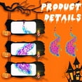 thumbnail image 3 of DESIGNICE Halloween Earrings,Peacock Statement Earrings for Women,Oxidation-Resistant Copper Halloween Earrings for Women,Style7, 3 of 7