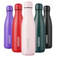 thumbnail image 1 of Bjpkpk Botellas De Agua De Acero Inoxidable Botella De Agua Aislada De 17 Onzas Que Mantiene El Frío Y El Calor Sakura Pink, 1 of 1