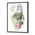 thumbnail image 3 of Designart 'Trendy Fashion Woman' Shabby Chic Framed Canvas Wall Art Print, 3 of 5