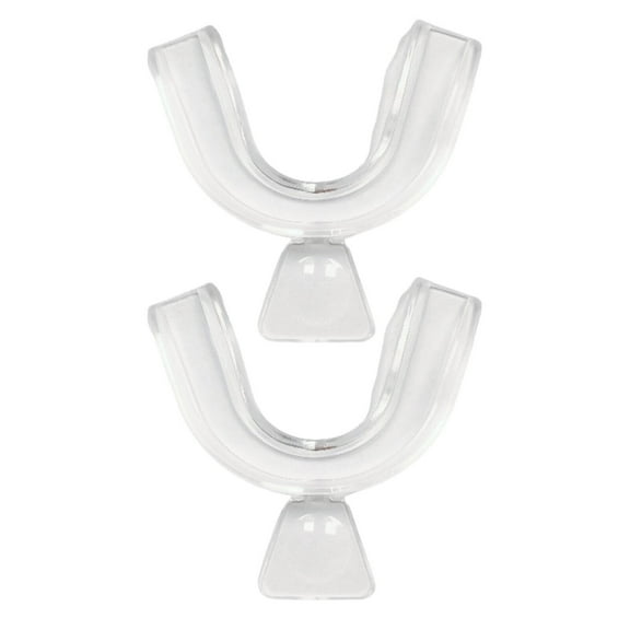 RAGUPEL 2 Pcs Mouth Guard for Grinding Teeth at Night,Transparent Design Mouth Guard,Comfortable Fit Invisible Protection Night Guards for Teeth Grinding