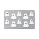 thumbnail image 2 of Alfombra de Calabaza de Halloween Antideslizante, Suave Como La Franela, para Baño | Gris, Poliéster, Reverso de Goma | 50 Cm X 80 Cm, Decoración Moderna para Festivales, 2 of 6