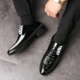 thumbnail image 5 of Mepaouo Men's Dress Shoes Fashion Bussiness Formal Oxfords Comfortable Wingtip Casual Slip on Flats, 5 of 8