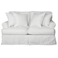 thumbnail image 2 of Slipcovered Loveseat - Comfortable Living Room Sofa with Removable Covers, 2 of 6