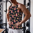 thumbnail image 5 of Uemuo cartoon octopus Pattern Men's Muscle Shirts Sleeveless Dry Fit Gym Workout Tank Top Lightweight Sports Tank Top Beach Tank Top, Loose-fit Sleeveless Shirt-X-Large, 5 of 7