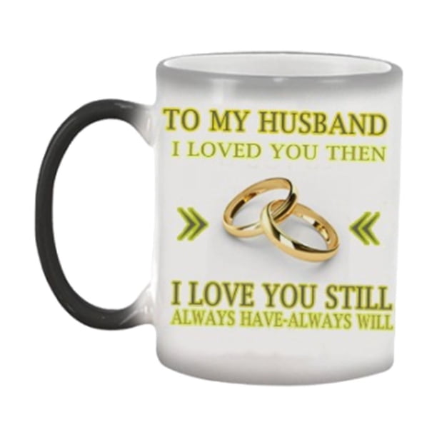 Fiudx Liquidación de ofertas flash Taza térmica que cambia de color, regalo romántico para pareja en el día de San Valentín