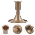 thumbnail image 3 of NICERIO Golden Metal Taper Candle Holder, Vintage Design, Intricate Details, 2Pcs, 3 of 6