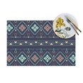 thumbnail image 4 of XMXT 1 Pcs Woven Placemats, Aztec Nation Tribal Patterns Stain Resistant Anti-Skid Placemat for Kitchen Table, 12 x 18 inches, 4 of 6