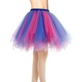 thumbnail image 3 of Assorted Colors Short Tulle Ballet Tutu Skirt Petticoat, 3 of 5