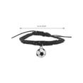 thumbnail image 2 of AURARMLET Soccer Bracelet for Men Braided Wax String Party Accessory 2Pcs, 2 of 6