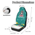 thumbnail image 6 of Uourmeti Christmas Front Seat Covers for Automobile, Easy to Install Waterproof Washable Polyester Fabric Automotive Seat Covers 2PCS for SUV Van, 6 of 7