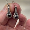 thumbnail image 6 of Fabulous Red Garnet Sterling Silver Drop/Dangle Earrings! | 1 1/2" Long |, 6 of 9