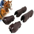 thumbnail image 3 of Horse Tendon Boots, Front Hind Horse Leg Boots Slip Resistant Prevent Impact Practical  for Daily Use Brown Set, 3 of 7