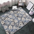 thumbnail image 3 of Area Rugs For Living Room Decor - Black White Flower Paisley Anti Slip Throw Washable Rugs 3x5 For Bedroom, Soft Indoor Carpet For Bedroom Living Room 60x39In, 3 of 5