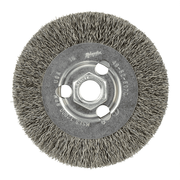 Milwaukee Tool 4" Radial Crimped Wheel- Carbon Steel