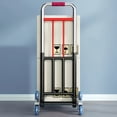 thumbnail image 4 of 6-Wheel Folding Stair Climbing Cart, Heavy Duty Foldable Hand Truck with Metal Frame, Triangular Design Portable Handcart for Indoor and Outdoor Use, 4 of 7