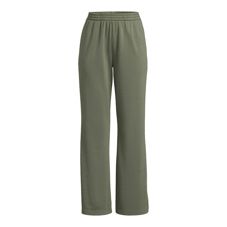Athletic Works Women's Wide Leg Pants with Side Vents, Sizes Athletic Works Women's Wide Leg Pants with Side Vents, Sizes