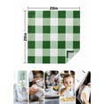 thumbnail image 5 of Cloth Napkins Set of 8 - 20x20 Inches, Green Plaid Washable Reusable Table Napkins, Spring Summer Farmhouse Buffalo Checkered Soft & Absortbent Dining Napkin for Party Wedding Hotel Restaurant, 5 of 8